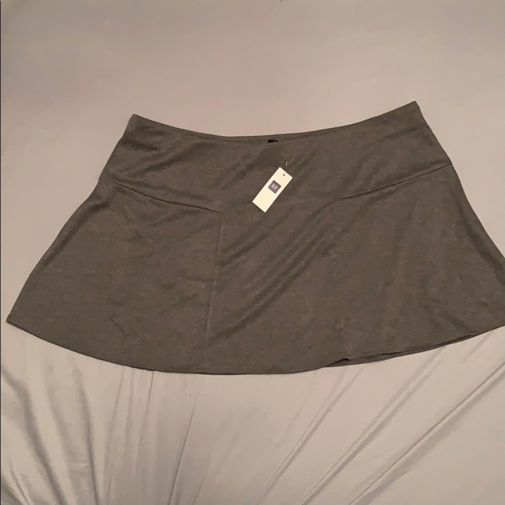 Gray mini skirt
